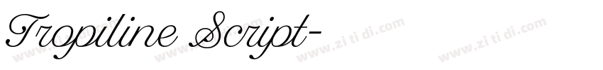 Tropiline Script字体转换